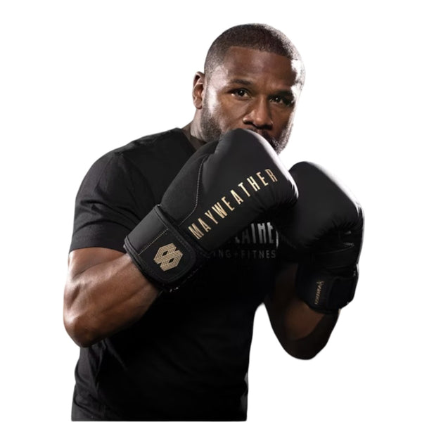 HAYABUSA MAYWEATHER CHAMP BOXING GLOVES BLACK/GOLD