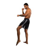 VENUM ADRENALINE FIGHTSHORTS BLACK/SILVER GREY