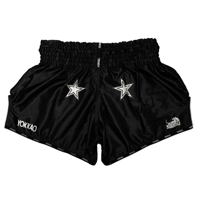 YOKKAO LETTERING MUAY THAI SHORTS BLACK