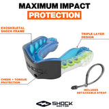 SD GEL MAX CONVERTIBLE STRAP BLUE/BLACK ADULT
