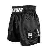 VENUM CLASSIC EVO MUAY THAI SHORTS BLACK/WHITE