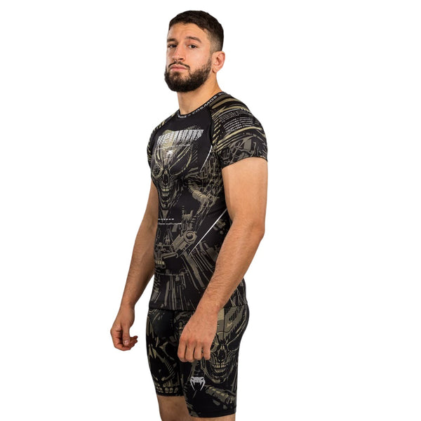 VENUM INVADER RASHGUARD SHORTSLEEVES BLACK/SAND