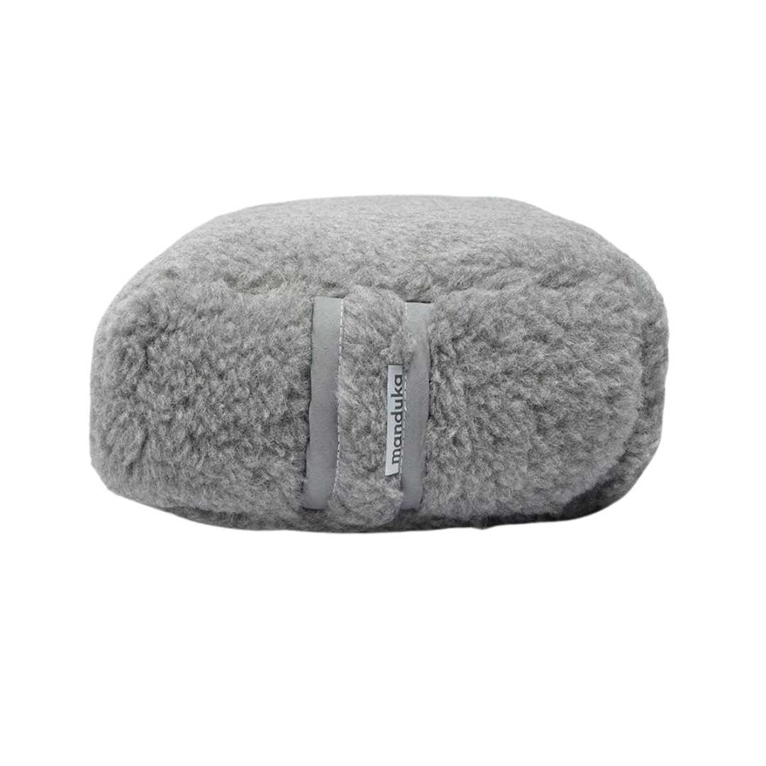 WOOL RECTANGULAR BOLSTER GREY STANDARD