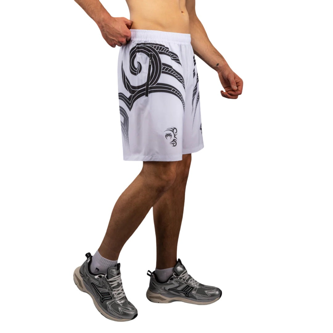 VENUM X MIKE TYSON TIGER TRAINING SHORTS WHITE/BLACK