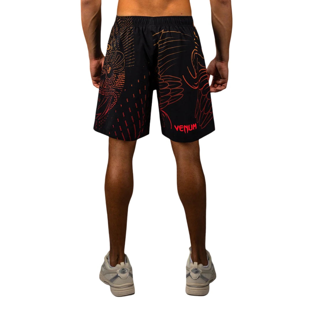 VENUM QUETZAL FURY TRAINING SHORTS BLACK/FURY RED/TANGERINE