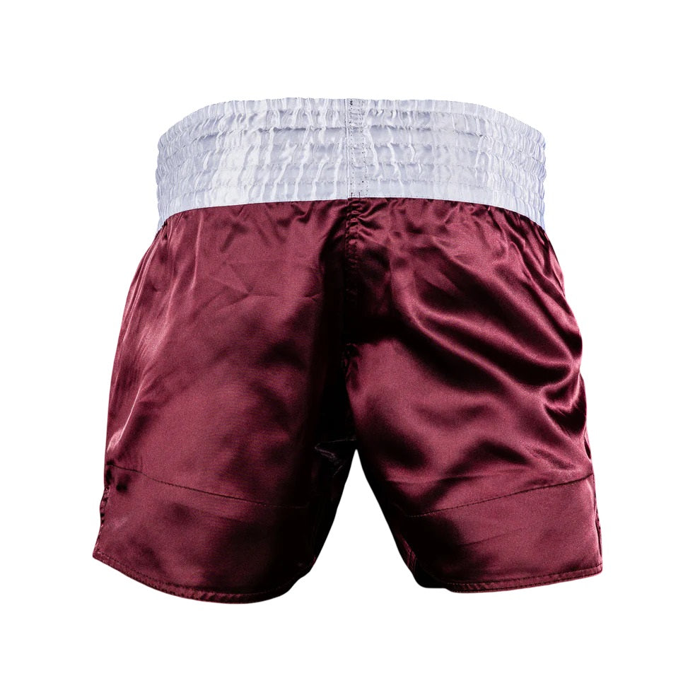 VENUM CLASSIC MUAY THAI SHORTS BURGUNDY