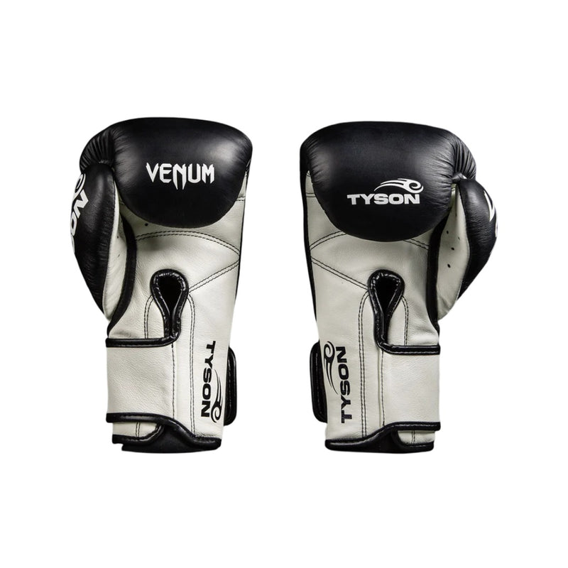 VENUM GIANT 2.0 MIKE TYSON PRO BOXING GLOVES MATTE BLACK/WHITE