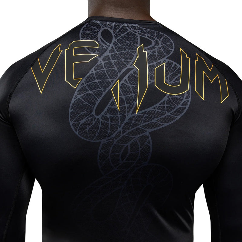 VENUM SERPENTI RASHGUARD LONGSLEEVES BLACK/SILVER/GOLD