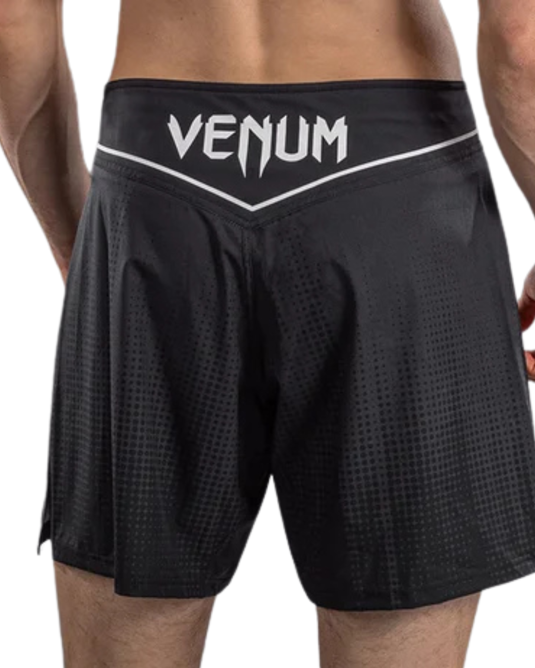 Venum Stealth MMA Fight Shorts – Black/White | Men’s Premium Lightweight No-Gi BJJ & Combat Training Shorts