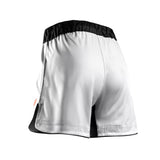 HAYABUSA MENS APEX 3/4 THIGH FIGHTSHORTS WHITE/CORAL