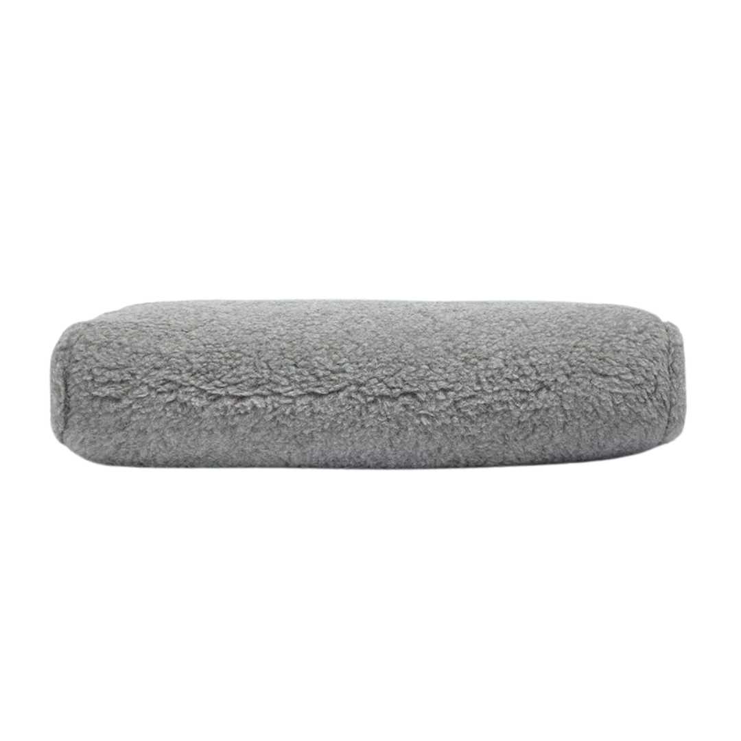 WOOL RECTANGULAR BOLSTER GREY STANDARD
