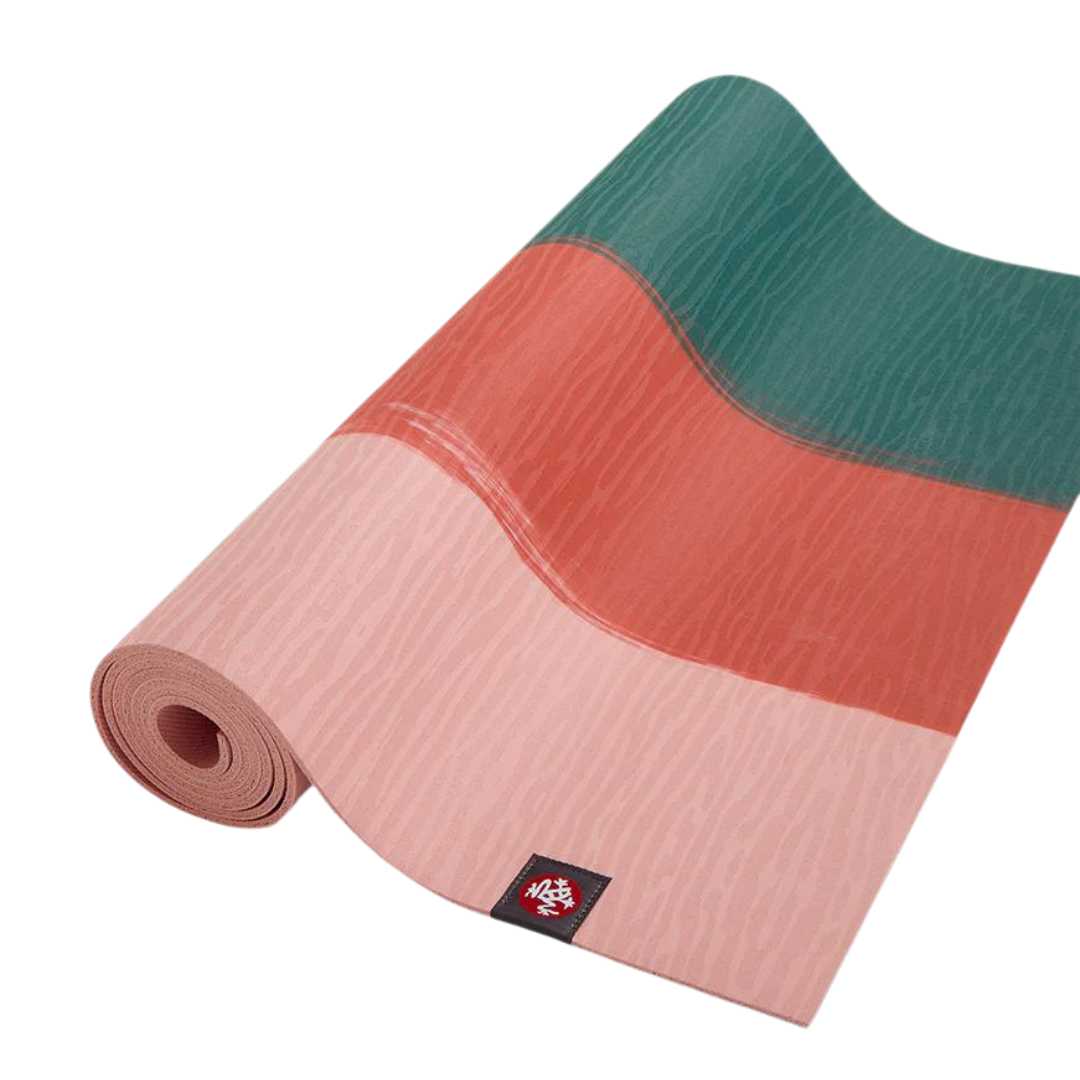 EKO LITE YOGA MAT 4MM DEEP SEA STRIPE 71 INCH
