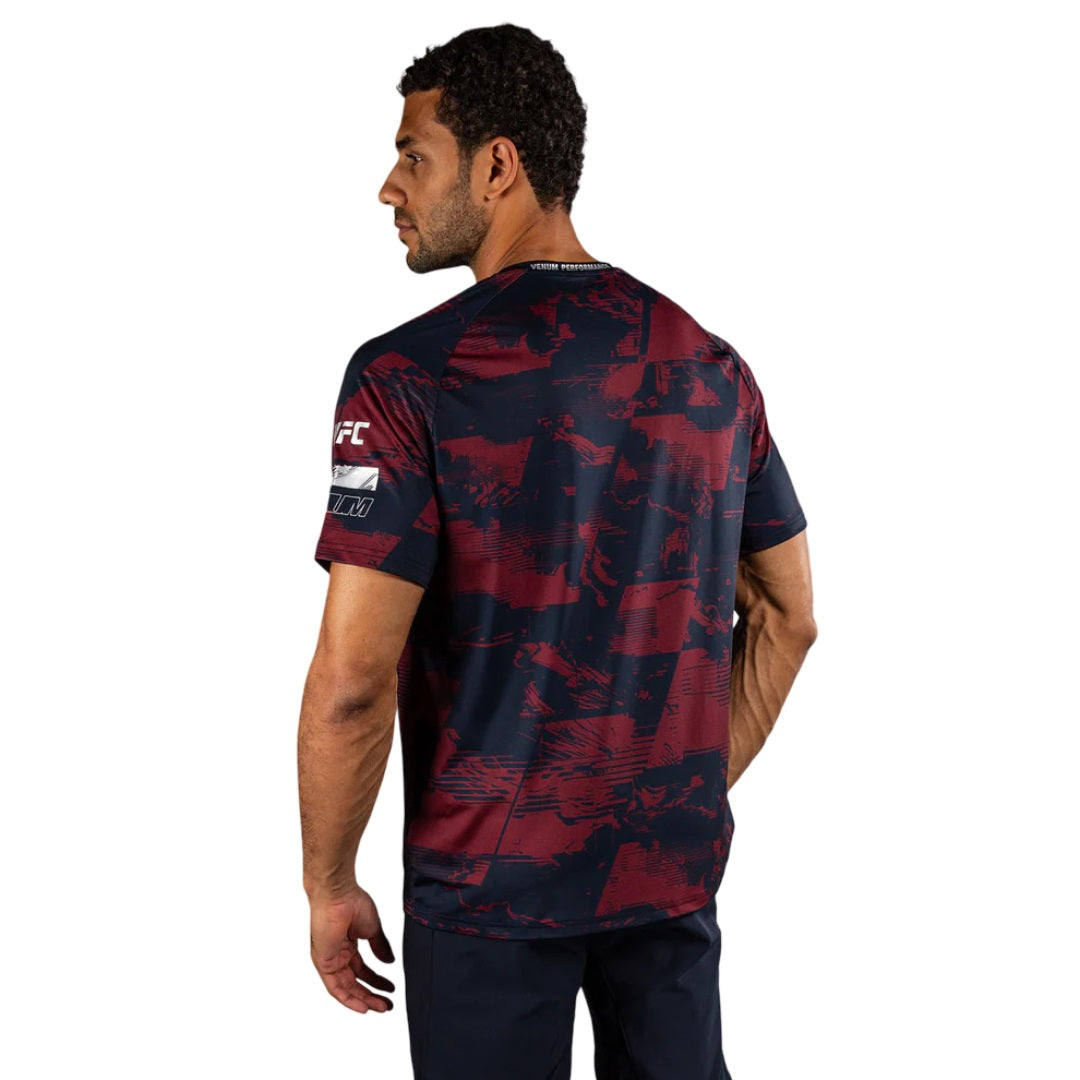 UFC ZENITH BY VENUM FIGHT WEEK MENS DRY TECH NAVY BLUE/BURGUNDY/SILVER