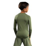 VENUM CONTENDER KIDS RASHGUARD LONGSLEEVES ARMY GREEN/ORANGE