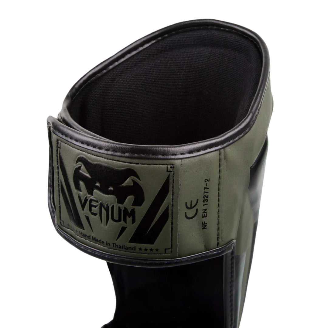 VENUM ELITE STANDUP SHINGUARDS KHAKI/BLACK