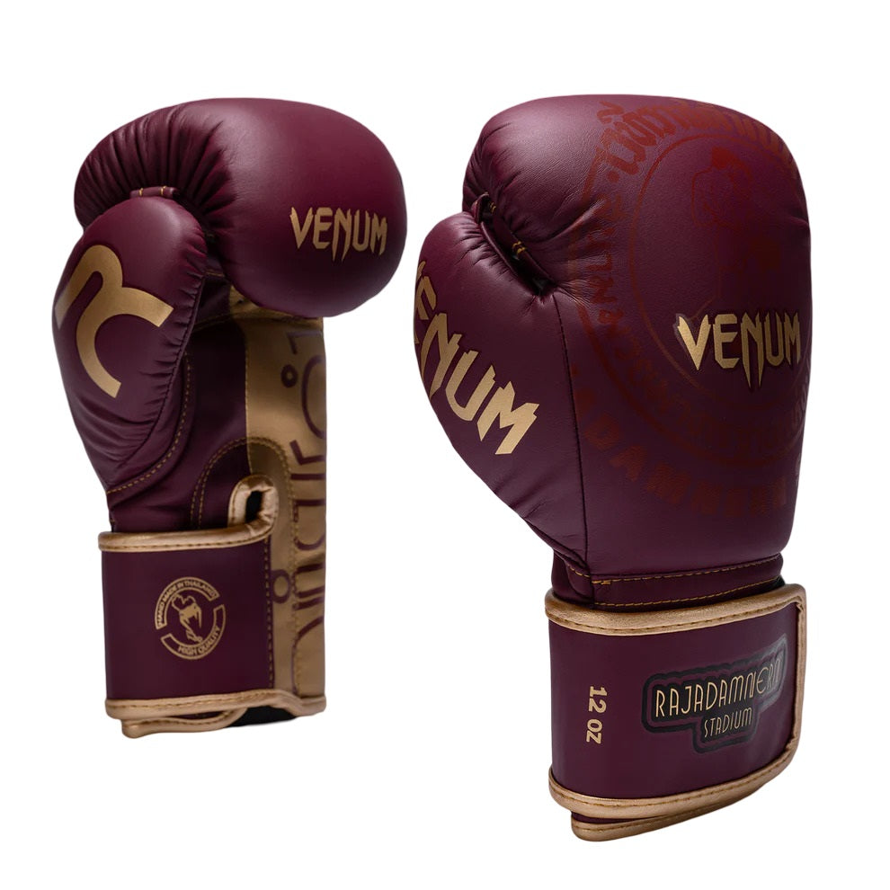 VENUM RAJADAMNERN X BOXING GLOVES BURGUNDY/GOLD