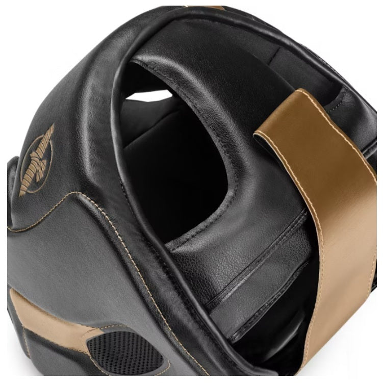 HAYABUSA T3 BOXING HEADGEAR BLACK/GOLD