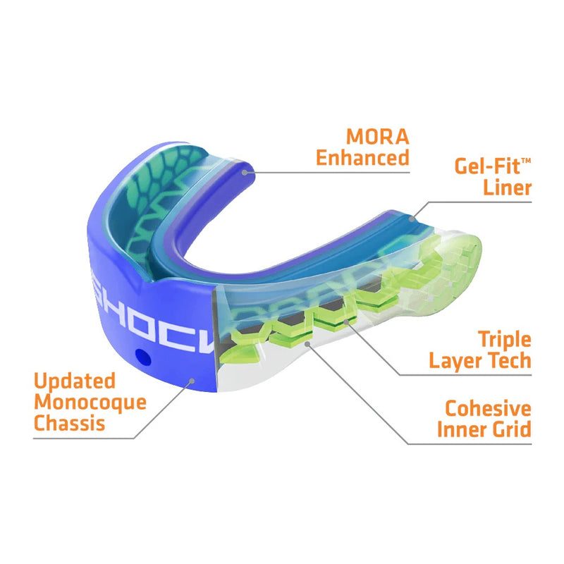 SHOCK DOCTOR GEL MAX POWER MOUTHGUARD ROYAL ADULT