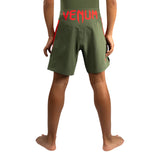 VENUM LIGHT KIDS FIGHTSHORTS ARMY GREEN/ORANGE