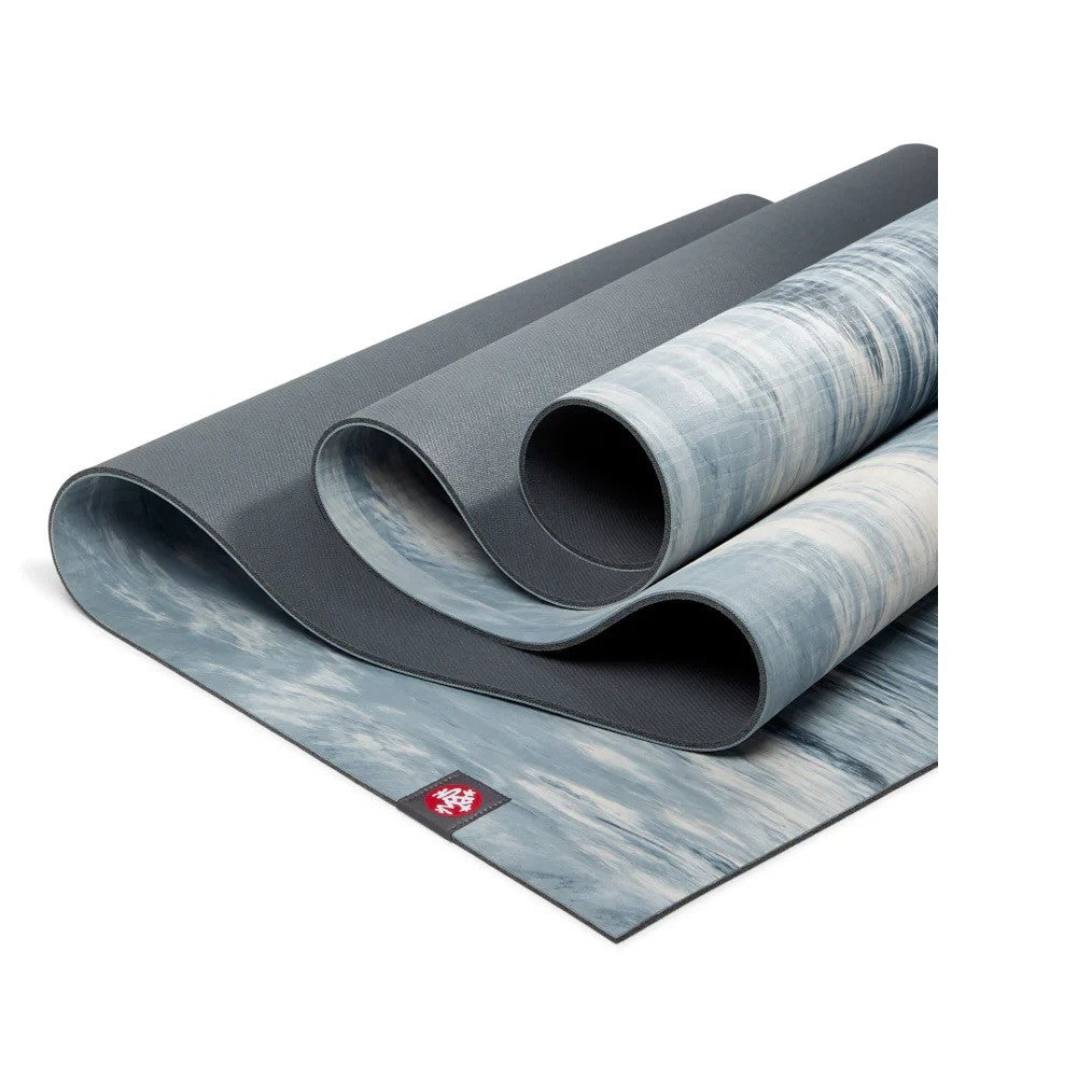 EKO LITE YOGA MAT 4MM BLACK CLAY MARBLED 71 INCH