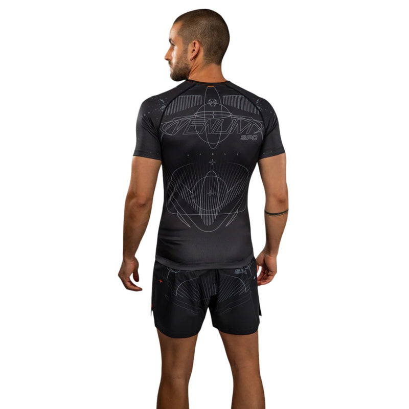 VENUM ECLIPSE RASHGUARD SHORTSLEEVES BLACK/IVORY