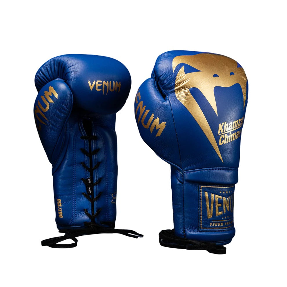 VENUM GIANT 2.0 X CHIMAEV BOXING GLOVES BLUE/GOLD