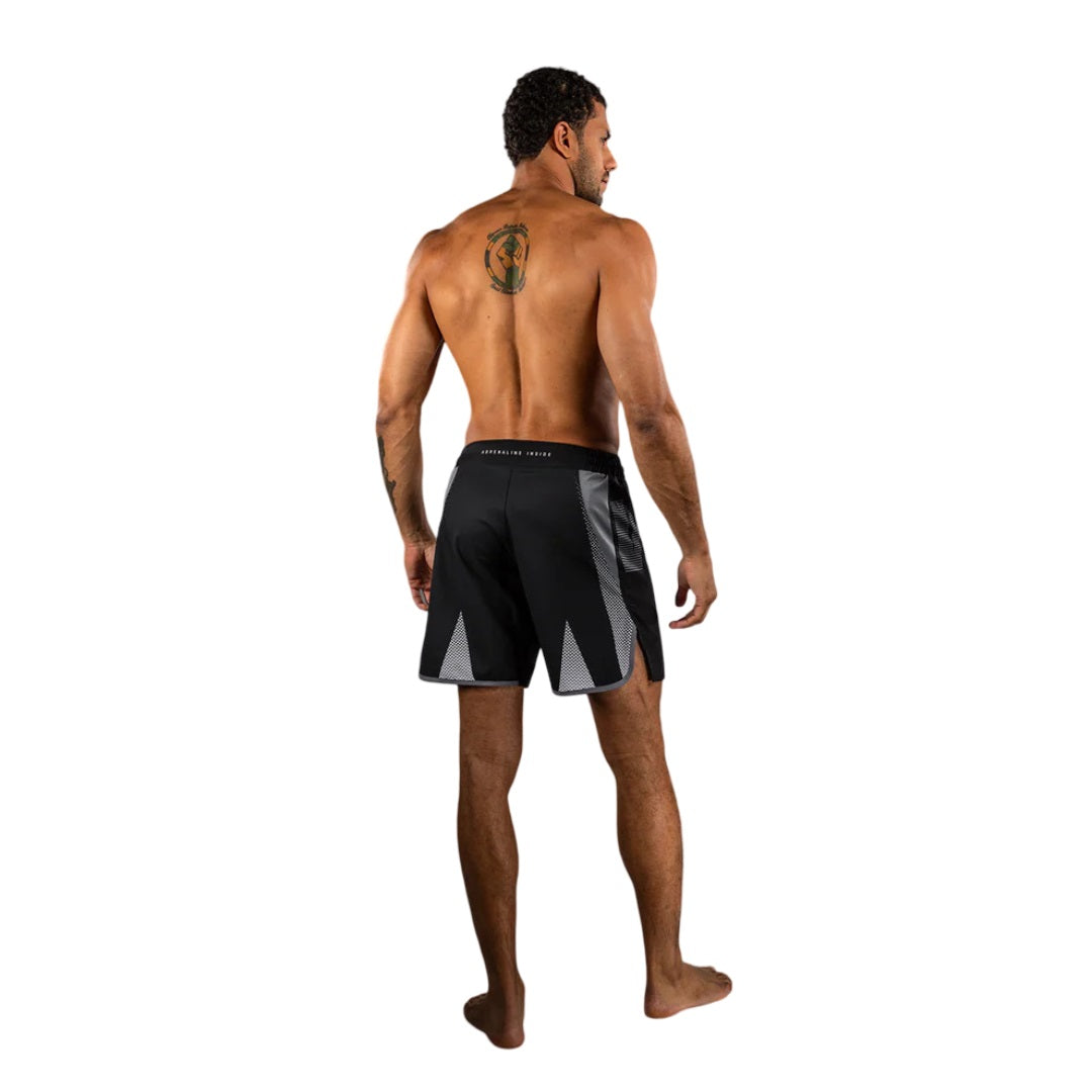 VENUM ADRENALINE FIGHTSHORTS BLACK/SILVER GREY