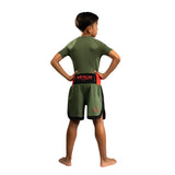 VENUM CLASSIC KIDS BOXING SHORTS ARMY GREEN/ORANGE