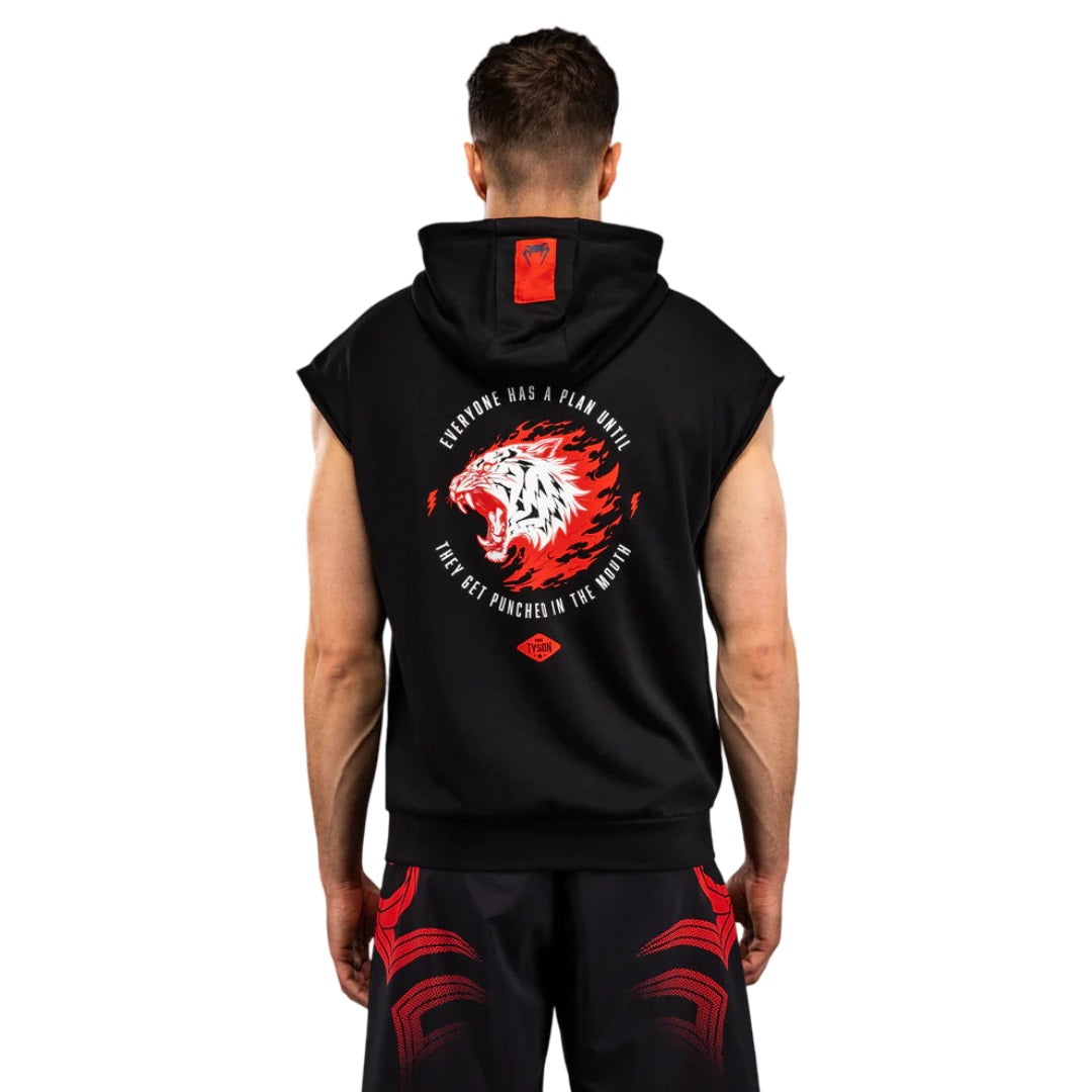 VENUM X MIKE TYSON TIGER SLEEVELESS HOODIE BLACK/RED