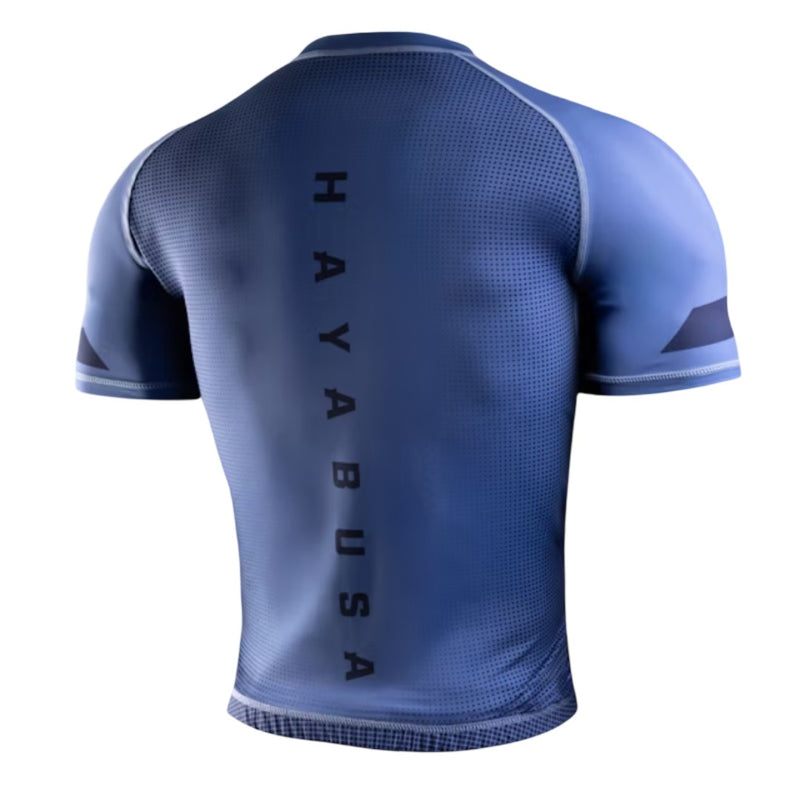 HAYABUSA MENS CORE SHORTSLEEVE RASHGUARD BLUE