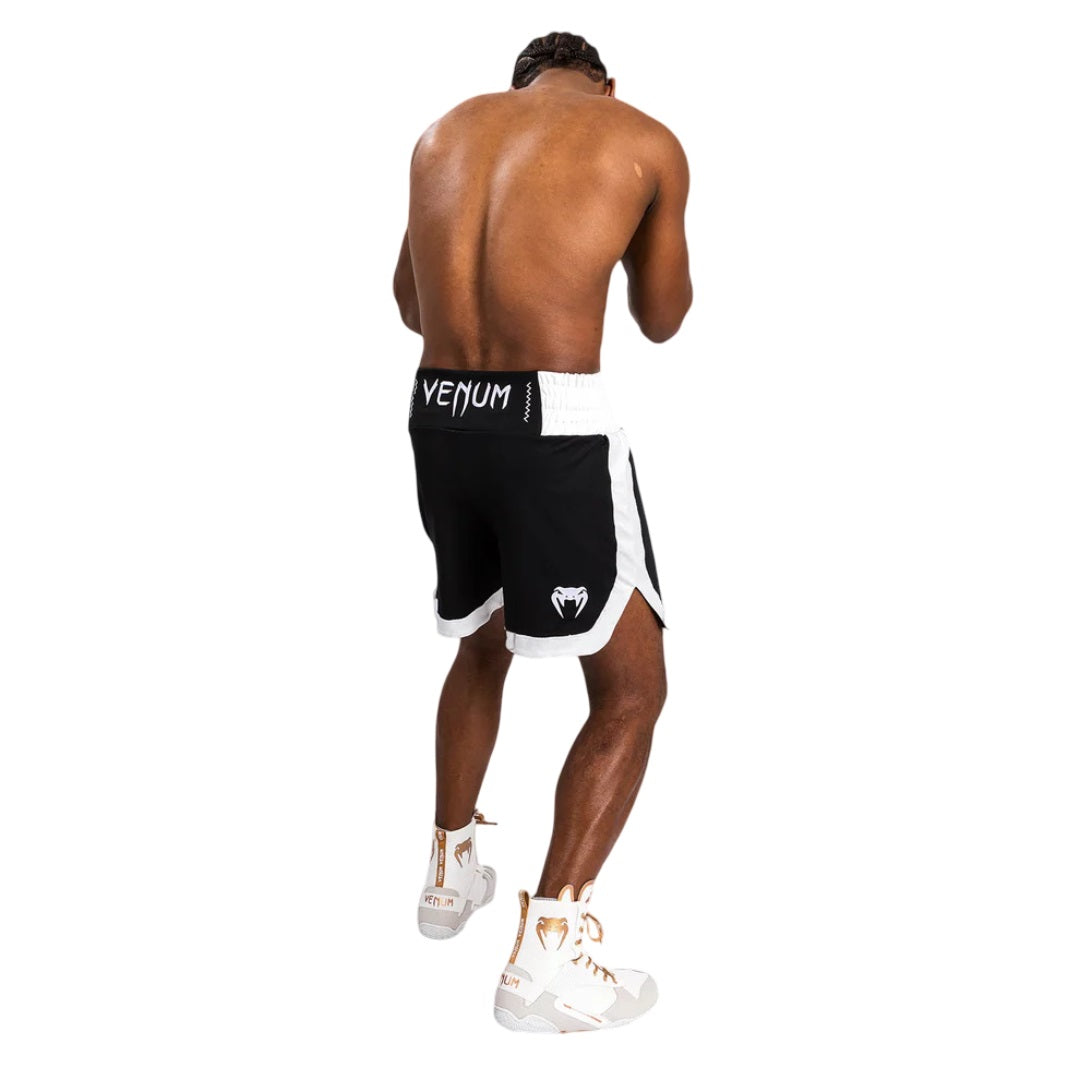 VENUM CLASSIC BOXING SHORTS BLACK/WHITE