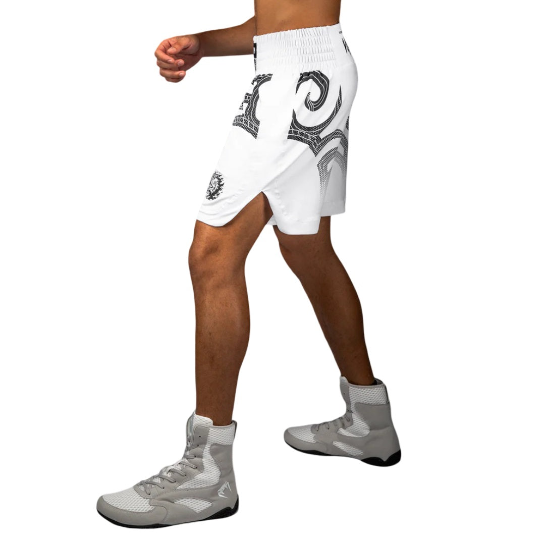 VENUM X MIKE TYSON TIGER BOXING SHORTS WHITE/BLACK