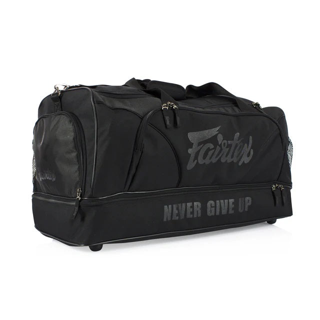 BAG2 FAIRTEX GYM BAG BLACK FRONT SIDE