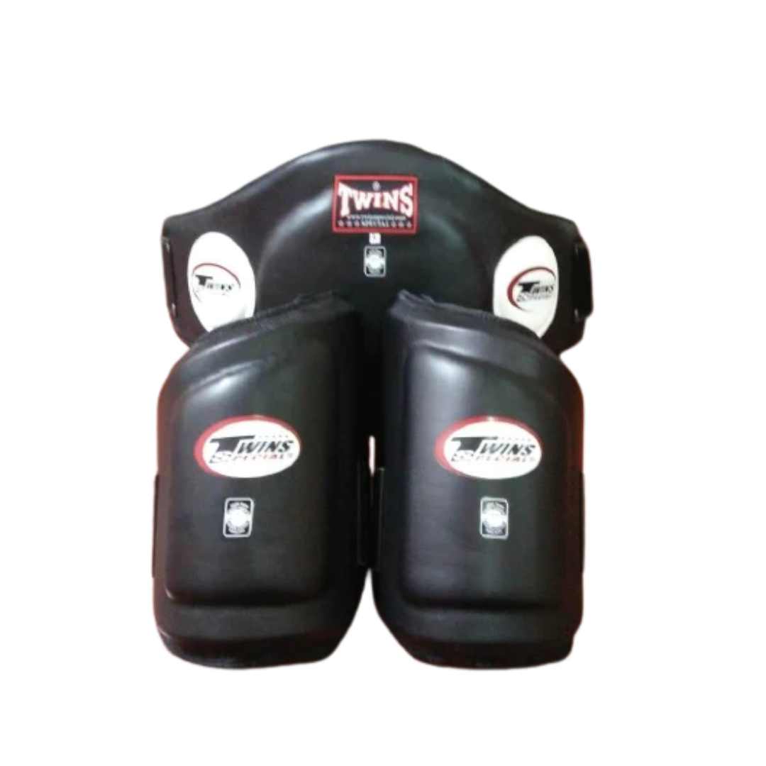 BEPTS1 BELLY & THIGH PROTECTOR BLACK FRONT SIDE