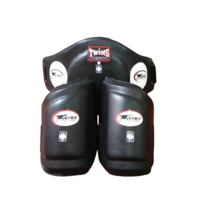 BEPTS1 BELLY & THIGH PROTECTOR BLACK FRONT SIDE