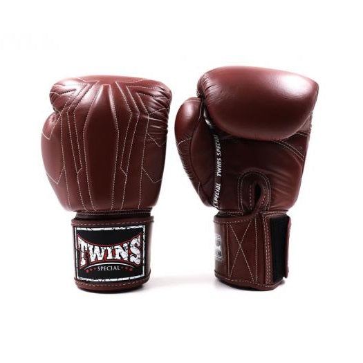 BGVL14 BOXING GLOVES DARK BROWN FRONT SIDE