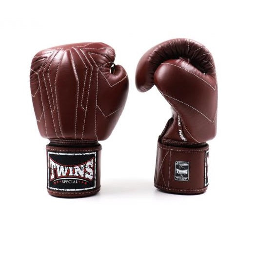 BGVL14 BOXING GLOVES DARK BROWN LEFT SIDE