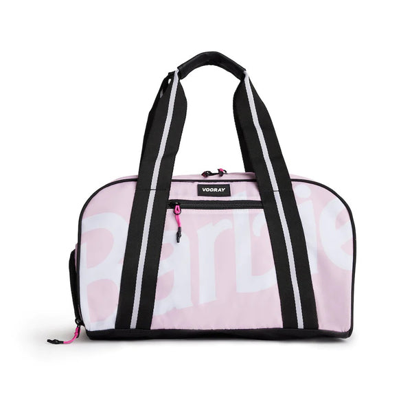 BURNER GYM DUFFEL BARBIE CLASSIC BLUSH FRONT SIDE