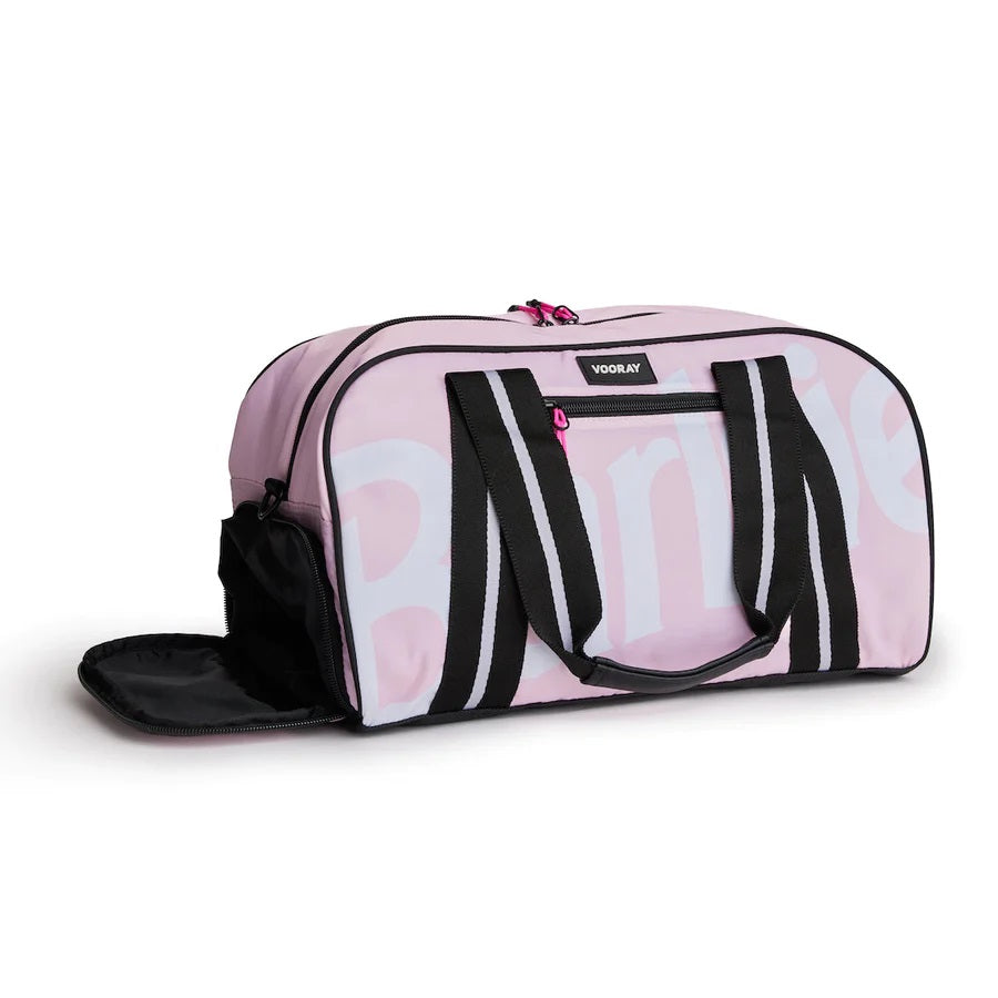 BURNER GYM DUFFEL BARBIE CLASSIC BLUSH LEFT SIDE
