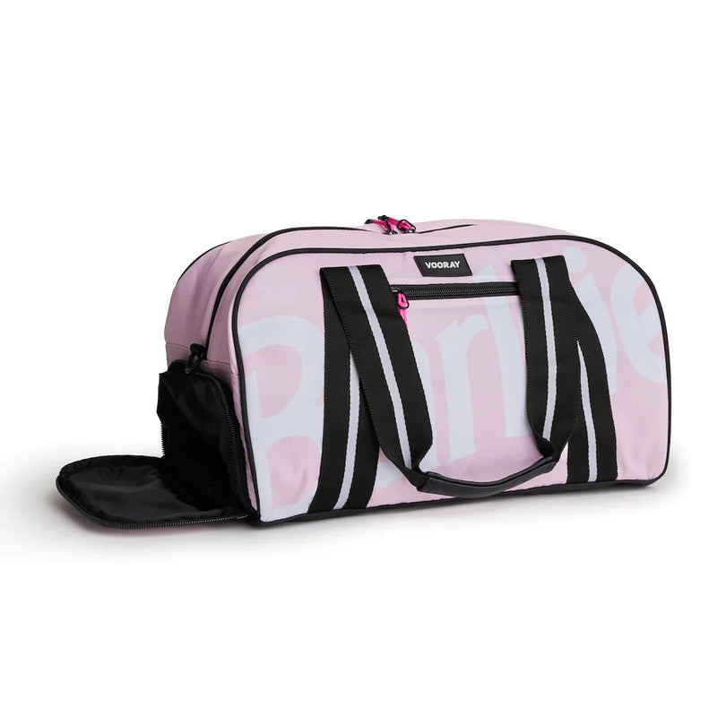 BURNER GYM DUFFEL BARBIE CLASSIC BLUSH LEFT SIDE