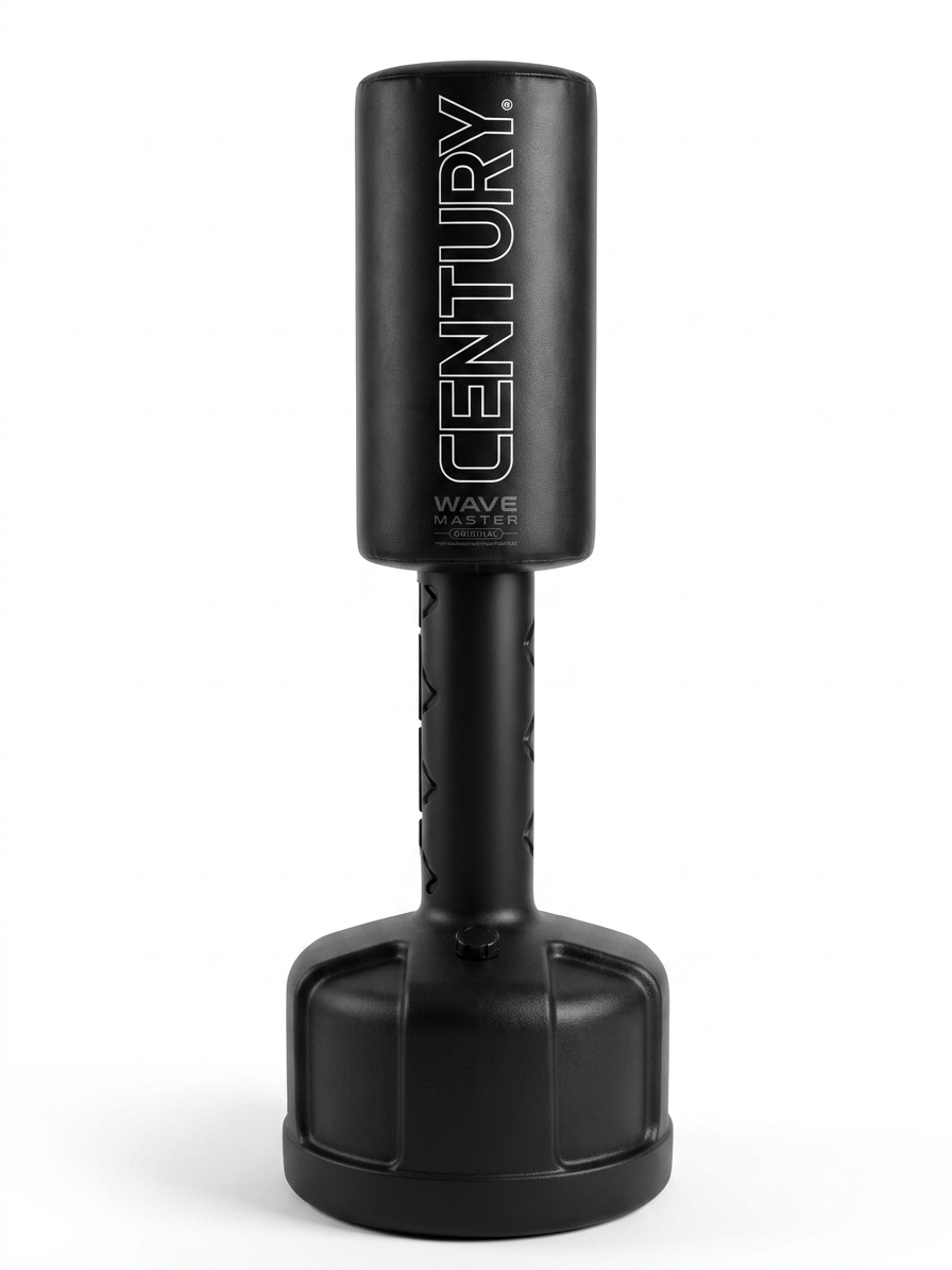 CENTURY Wavemaster Punching Bag – Large (Black) | Freestanding Boxing & MMA Training Bag