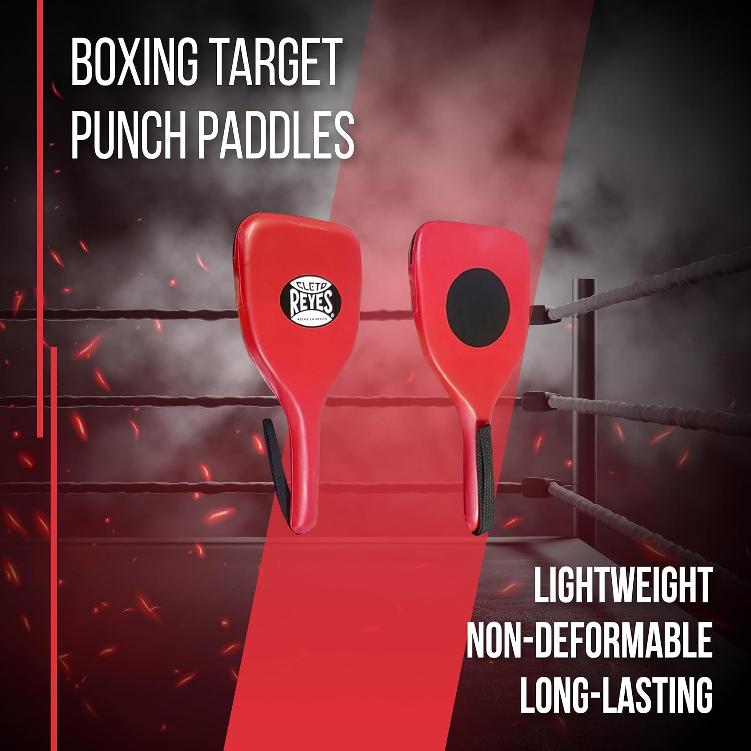 CLETO REYES BOXING PUNCH PADDLES RED LEFT SIDE