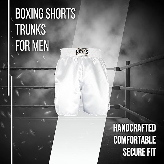 CLETO REYES BOXING SHORTS WHITE LEFT SIDE