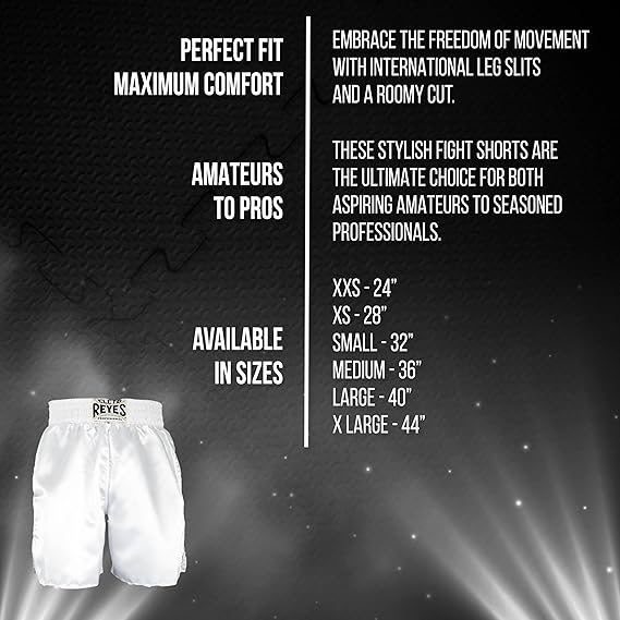 CLETO REYES BOXING SHORTS WHITE RIGHT SIDE