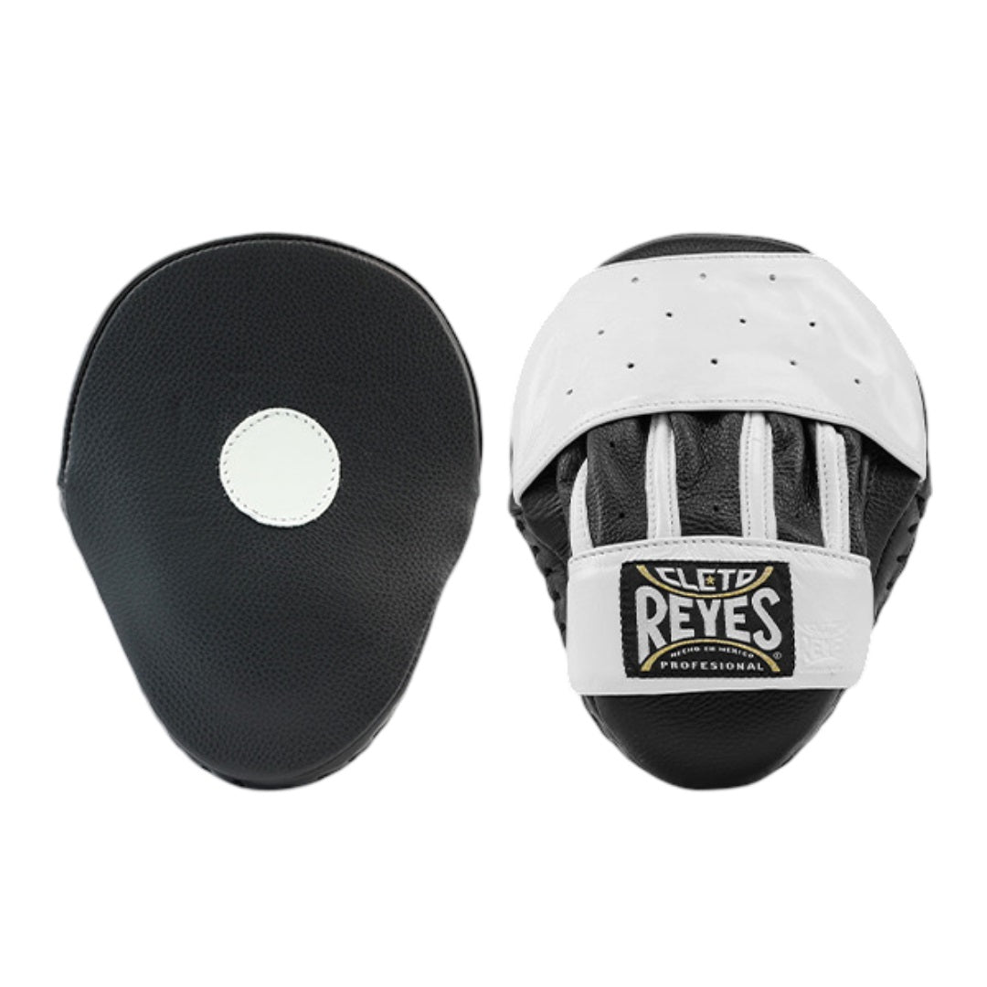 CLETO REYES PUNCHING MITTS BLACK/WHITE FRONT SIDE