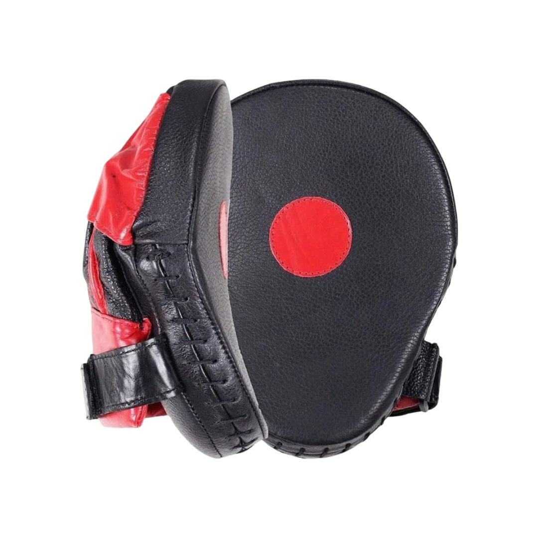 CLETO REYES PUNCHING MITTS WITH VELCRO BLACK/RED RIGHT SIDE