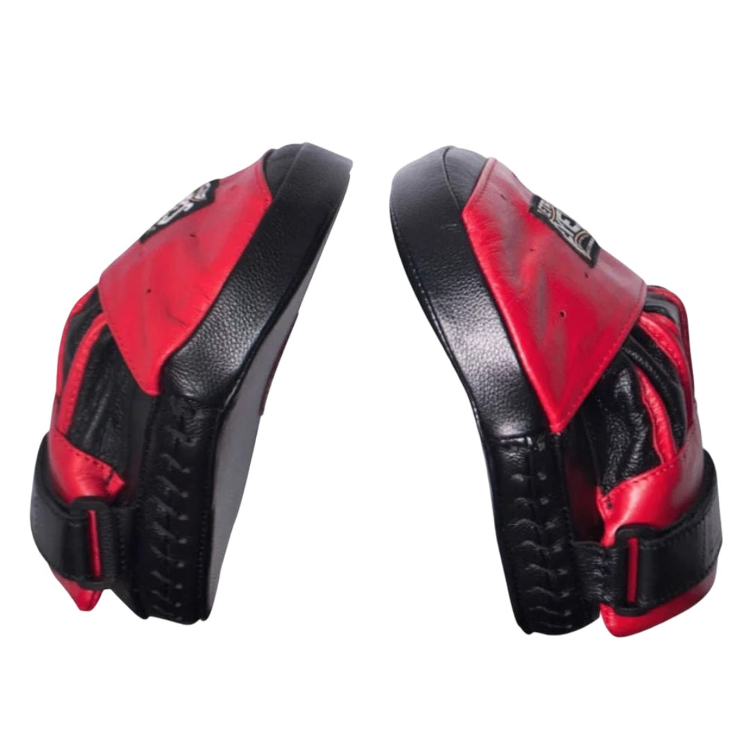 CLETO REYES PUNCHING MITTS WITH VELCRO BLACK/RED LEFT SIDE