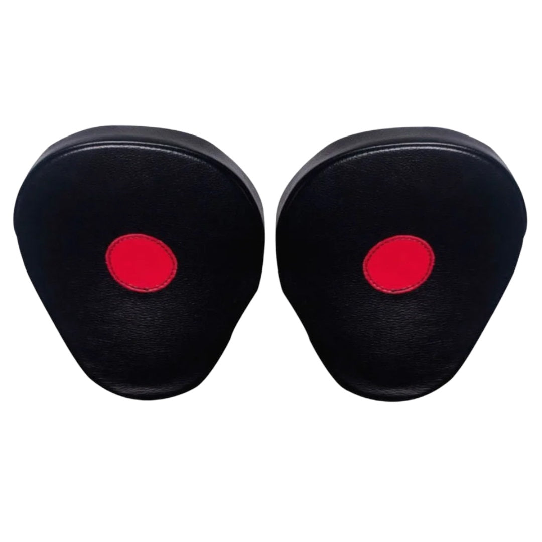 CLETO REYES PUNCHING MITTS WITH VELCRO BLACK/RED BACK SIDE
