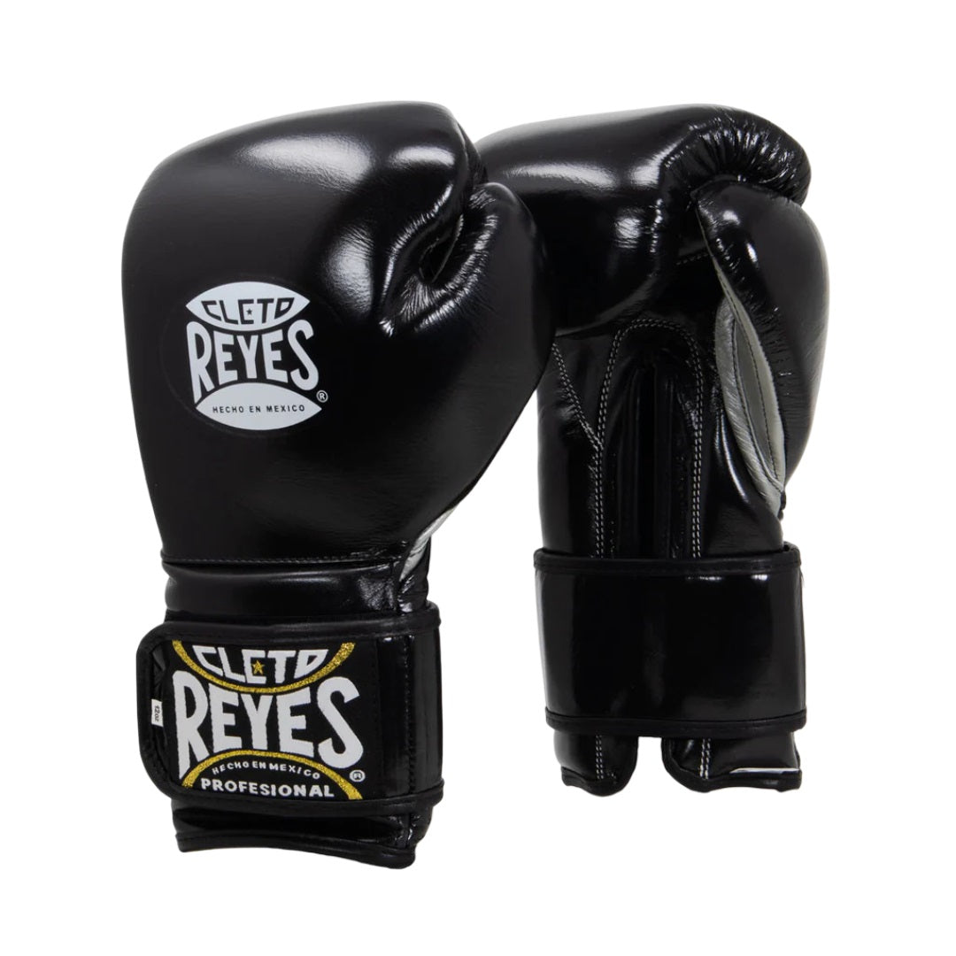 CLETO REYES TRAINING GLOVES BLACK/SILVER FRONT SIDE