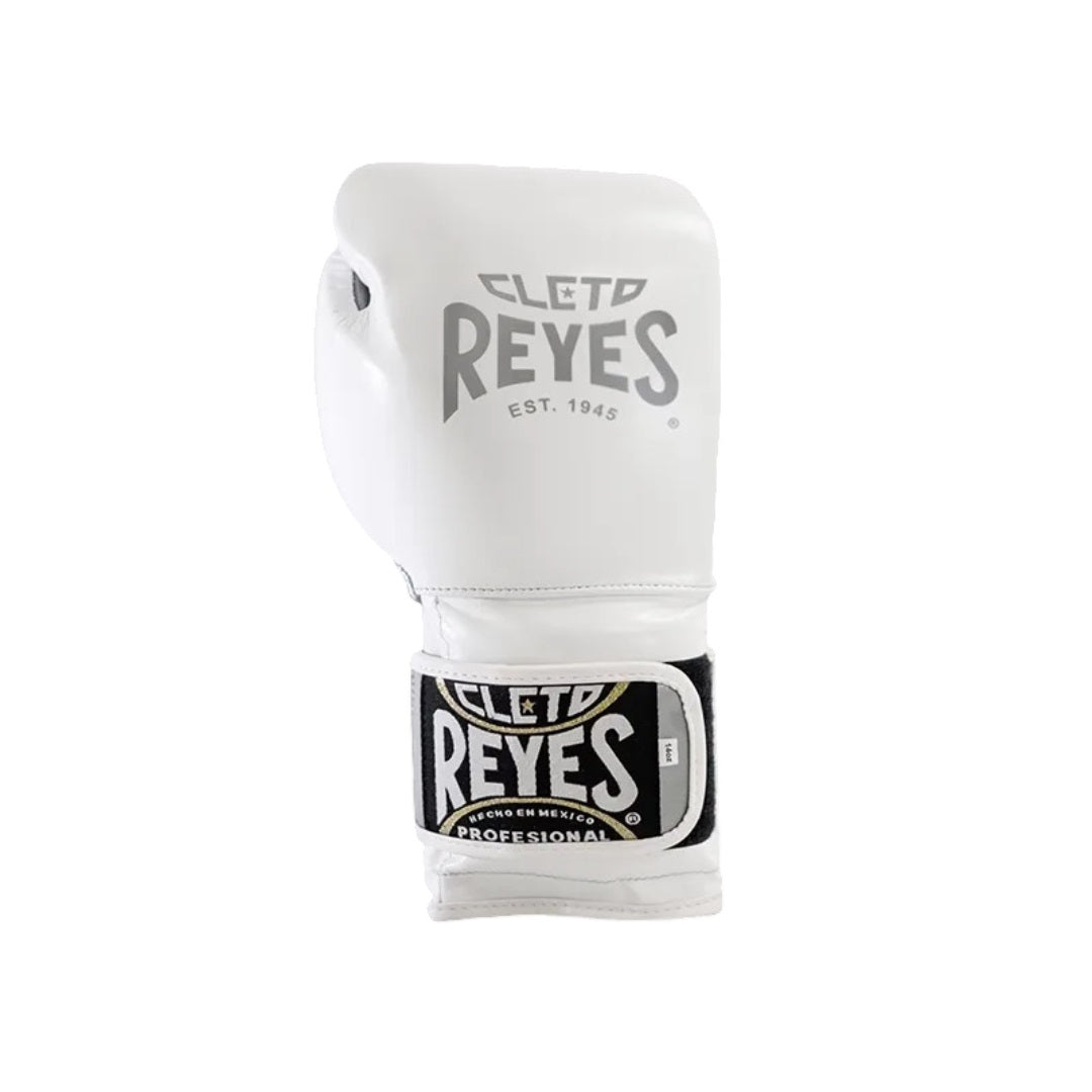CLETO REYES TRAINING GLOVES EST WHITE/SILVER 14 OZ LEFT SIDE